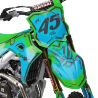 Mx Graphics for all Kawasaki Dirt Bike Models TOON Front