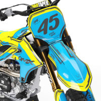 Mx Graphics for all Yamaha Dirt Bike Models TOON Front