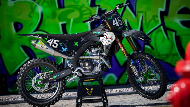 Custom MX Graphics For Kawasaki Dirt Bike Mad X Promo
