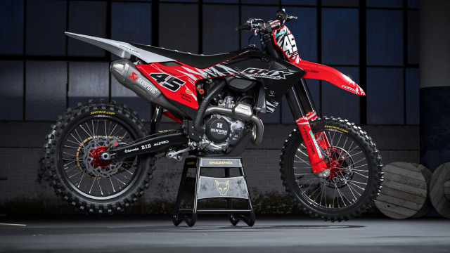 GasGas Dirt Bike Graphics for MX Bikes Ripcore Promo