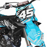 KTM Dirt Bike Graphics for MX Bikes Ripcore 2 Front