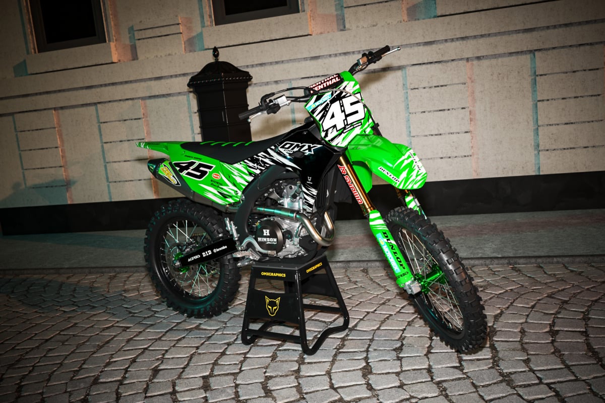 Kawasaki Dirt Bike Graphics for MX Bikes Ripcore Promo