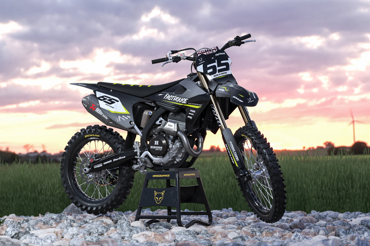 Triumph Dirt Bike Graphics Kit Reckless Promo