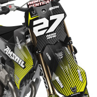 Triumph Dirt Bike Graphics Kit Throttle Front