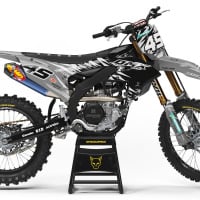 Yamaha Dirt Bike Graphics Ripcore Grey
