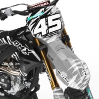 Yamaha Dirt Bike Graphics Ripcore Grey Front
