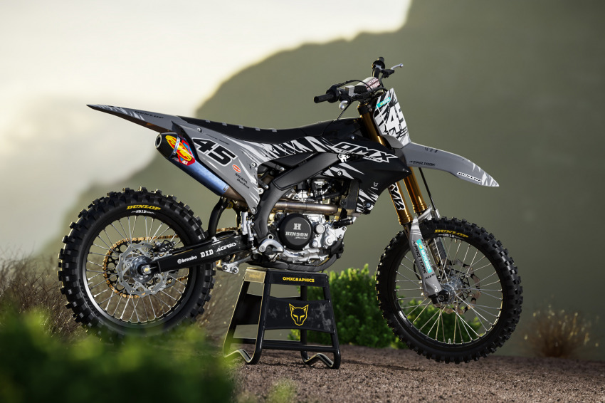 Yamaha Dirt Bike Graphics Ripcore Grey Promo