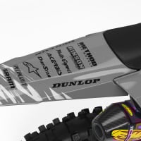 Yamaha Dirt Bike Graphics Ripcore Grey Tail