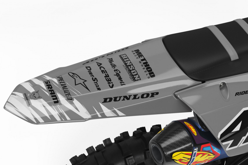 Yamaha Dirt Bike Graphics Ripcore Grey Tail