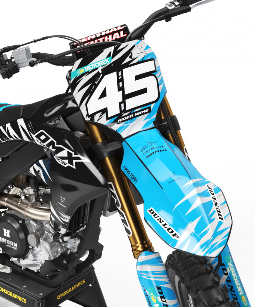 Yamaha Dirt Bike Graphics for MX Bikes Ripcore Front