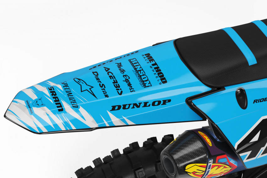 Yamaha Dirt Bike Graphics for MX Bikes Ripcore Tail