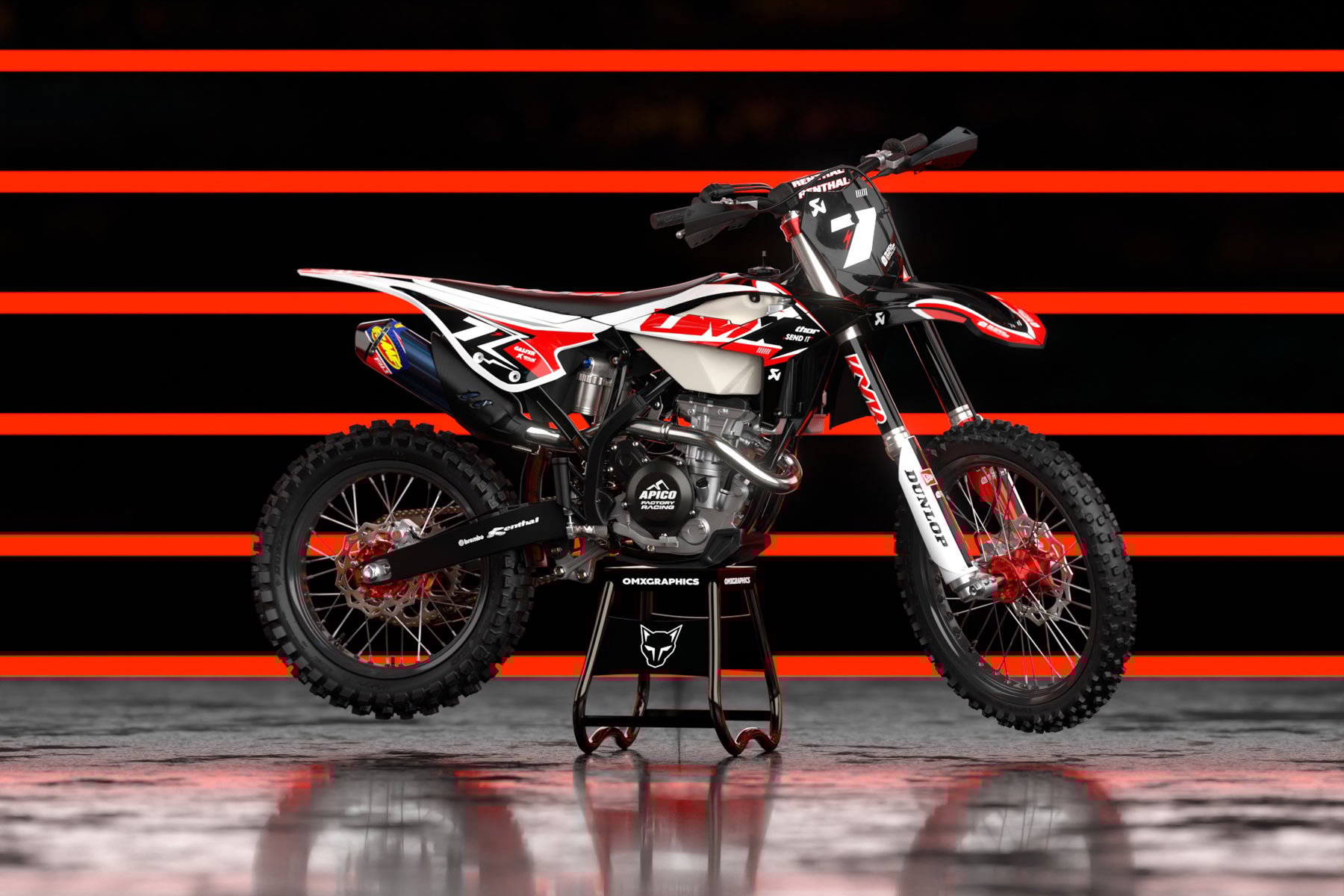 Dirt Bike Graphics for Beta Thunder Promo