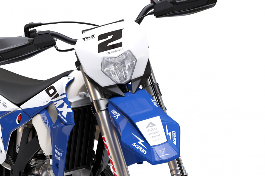 Dirt Bike Graphics for Sherco Corsa Blue Front