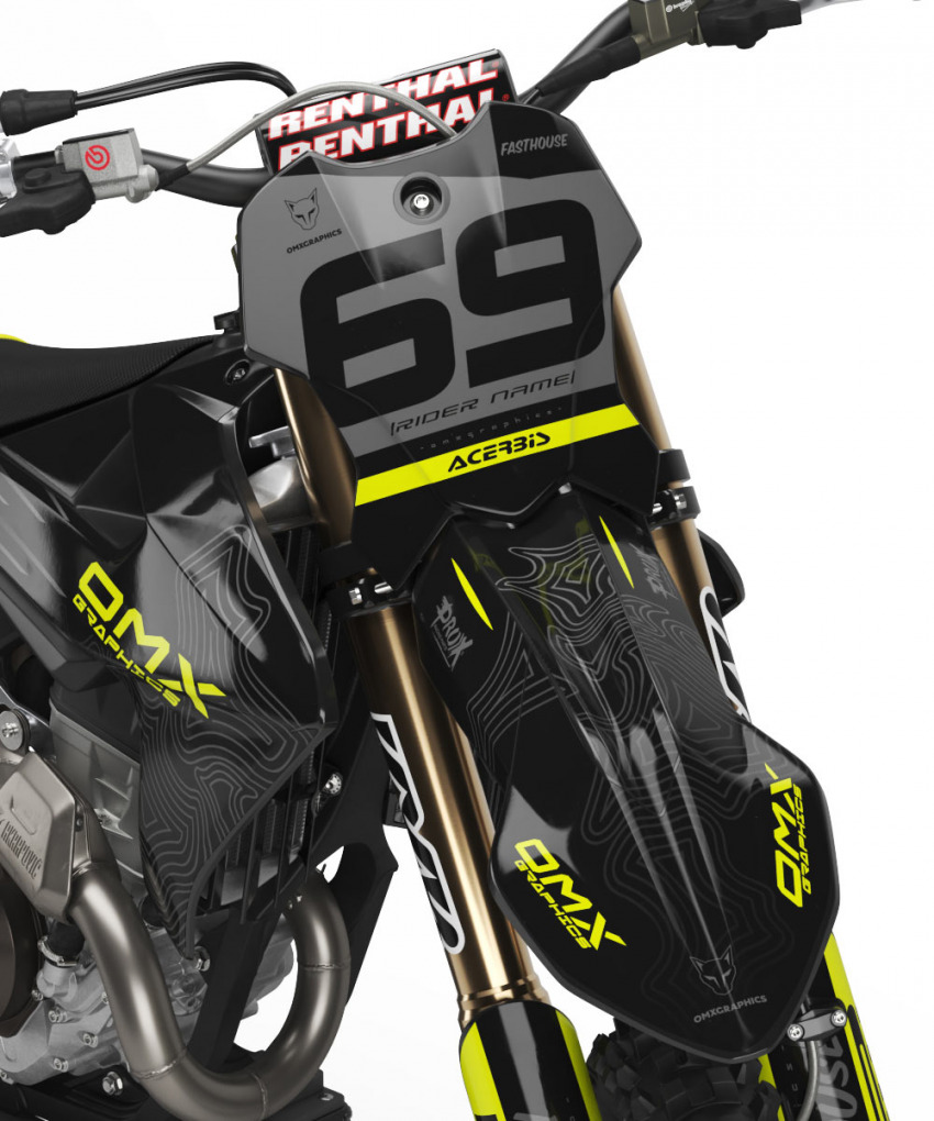 Dirt Bike Graphics for Triumph MX Avenger Front