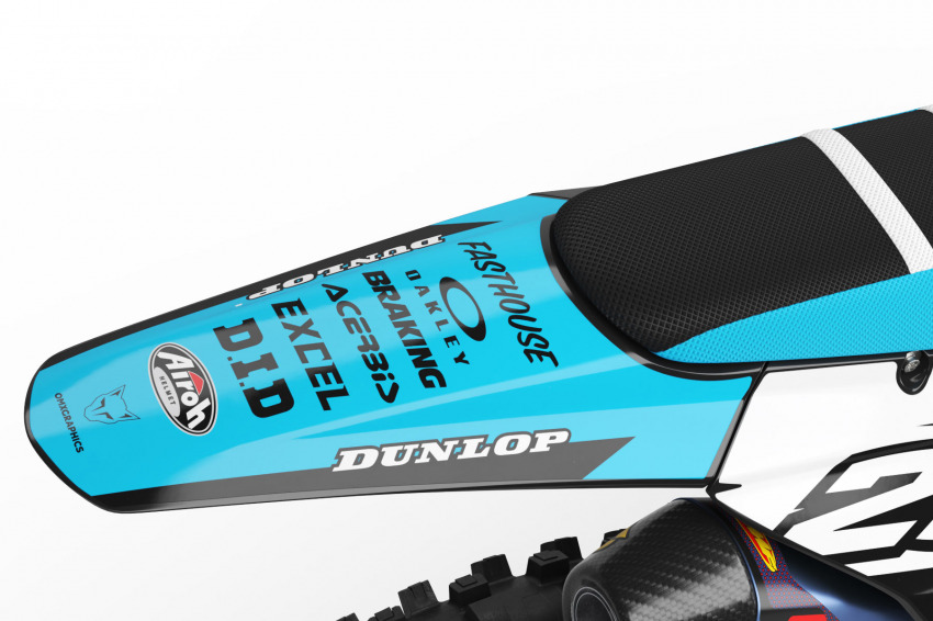 Dirt Bike Graphics for Triumph MX Bandit Tail