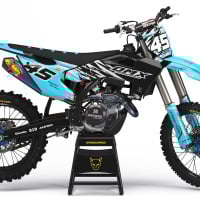 Husqvarna Dirt Bike Graphics Kit Ripcore Blue