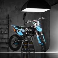 Husqvarna Dirt Bike Graphics Kit Ripcore Blue Promo