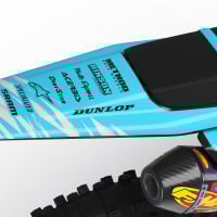 Husqvarna Dirt Bike Graphics Kit Ripcore Blue Tail