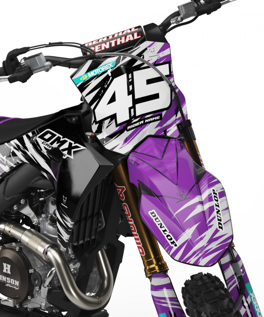 Kawasaki Dirt Bike Graphics Kit Ripcore 2 Front