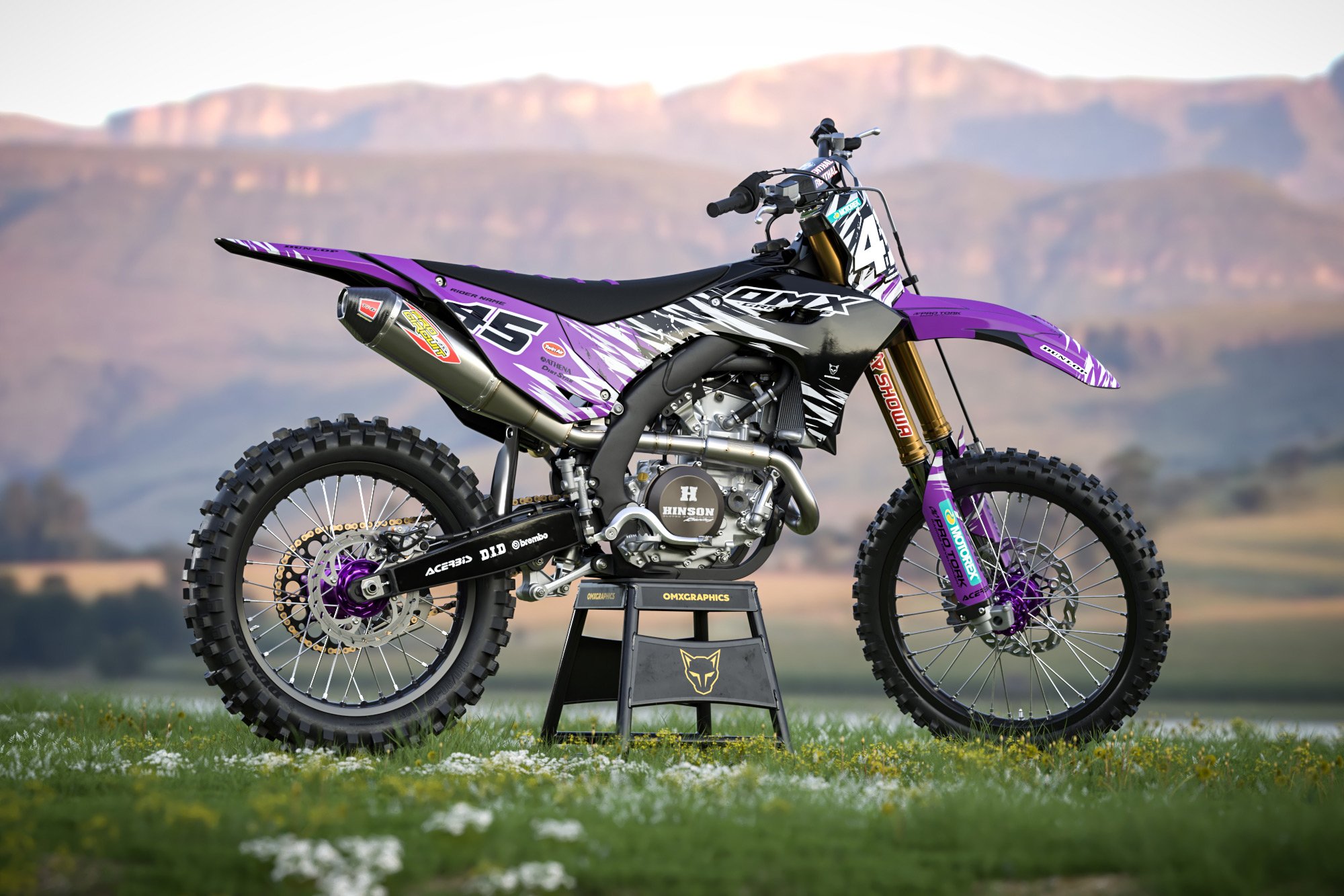 Kawasaki Dirt Bike Graphics Kit Ripcore 2 Promo