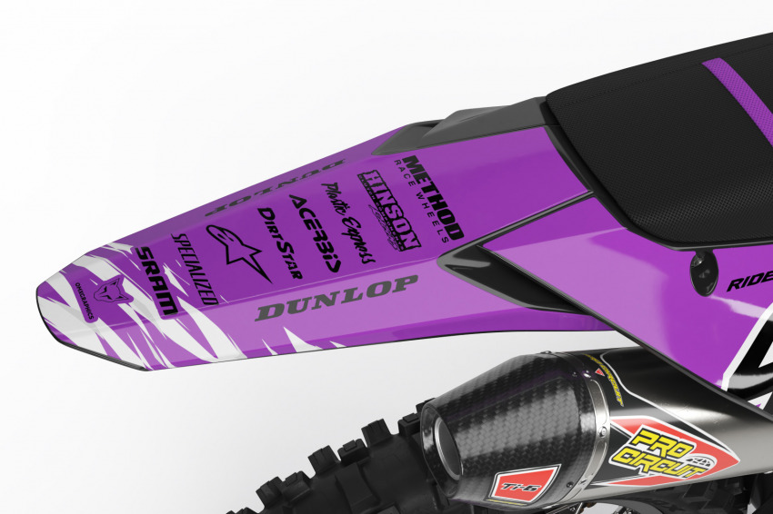 Kawasaki Dirt Bike Graphics Kit Ripcore 2 Tail