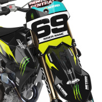 Monster Dirt Bike Graphics for Triumph Mx 2 Front