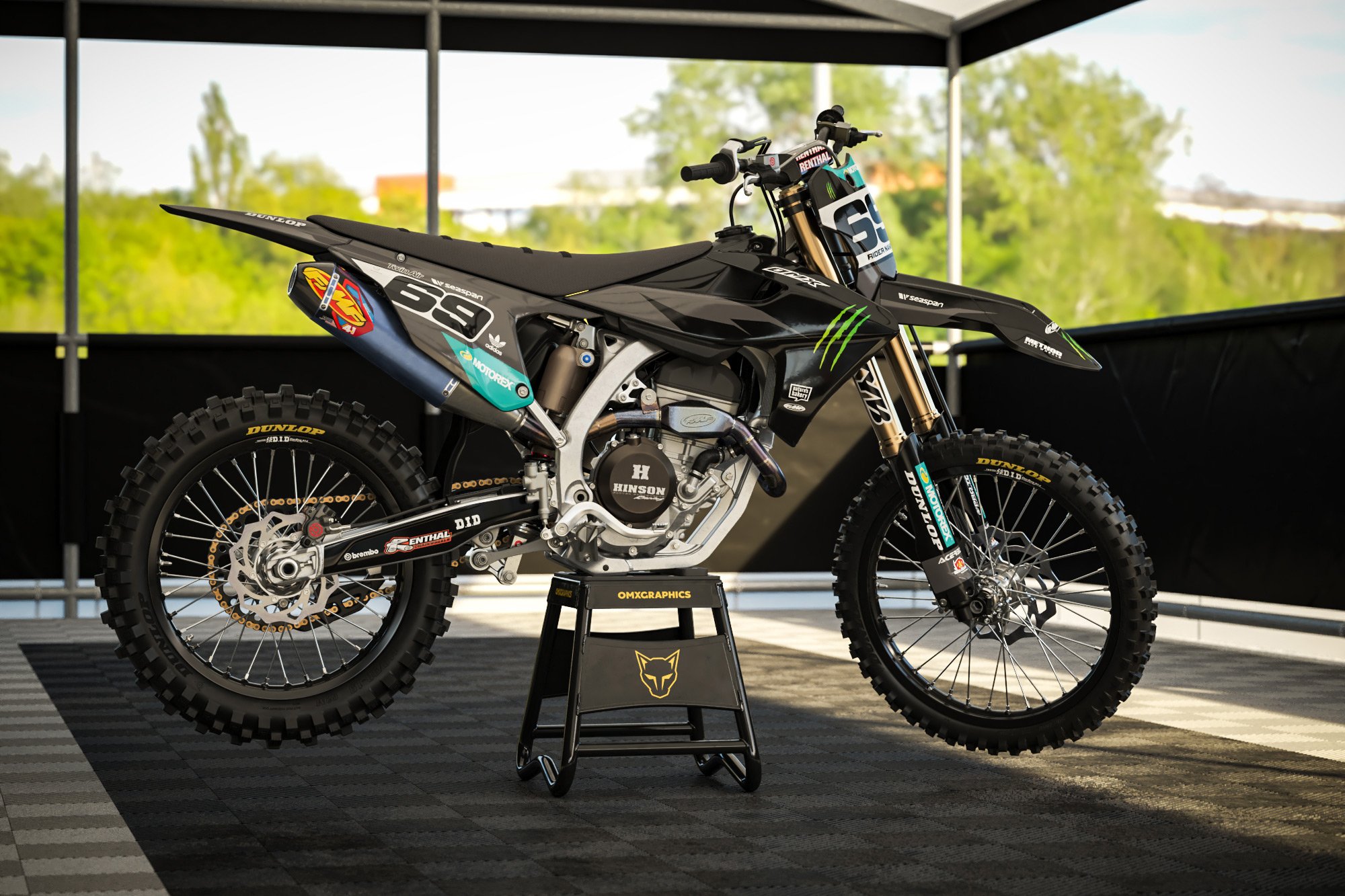 Monster Mx Graphics for Triumph Dirt Bike Promo