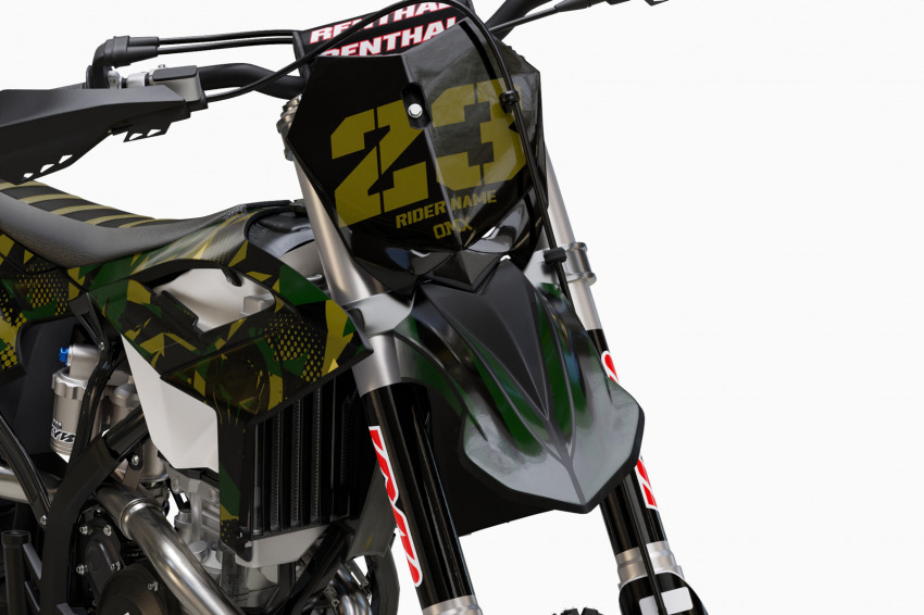 Mx Graphics Kit for Beta Dirt Bike Army Front