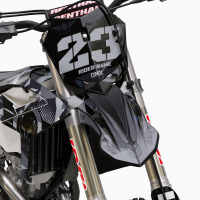 Mx Graphics Kit for Beta Dirt Bike Army Grey