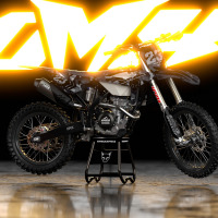Mx Graphics Kit for Beta Dirt Bike Army Grey Promo