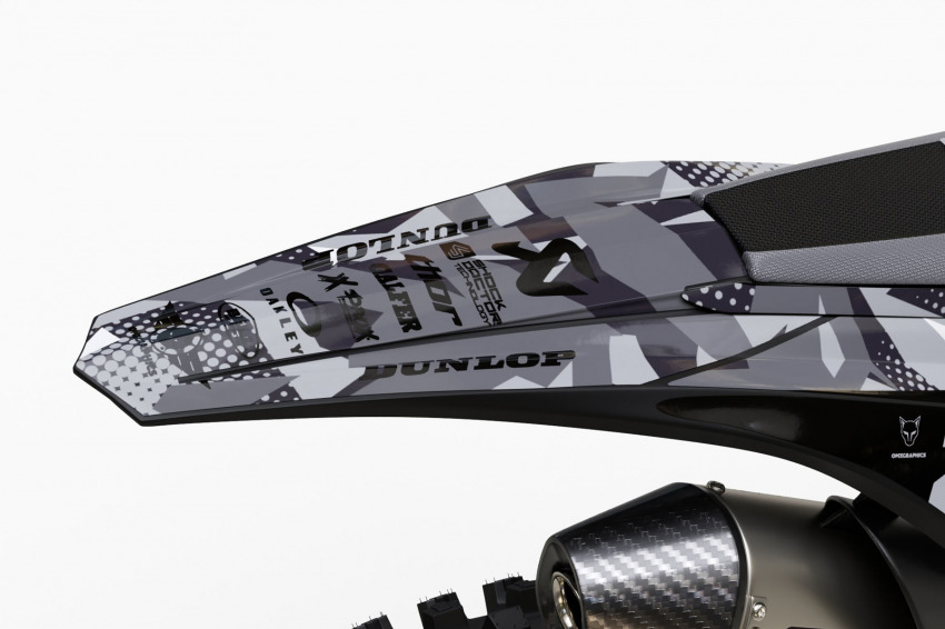 Mx Graphics Kit for Beta Dirt Bike Army Grey Tail