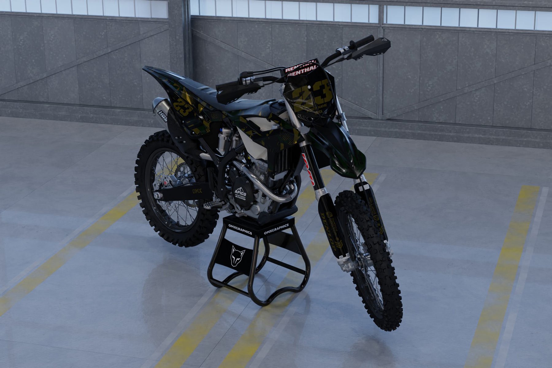 Mx Graphics Kit for Beta Dirt Bike Army Promo