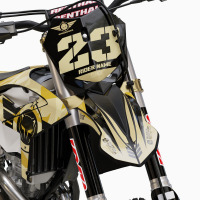 Mx Graphics Kit for Beta Dirt Bike Army Sand Front