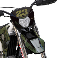 Mx Graphics Kit for Sherco Dirt Bike Army Front