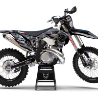 Mx Graphics Kit for Sherco Dirt Bike Army Grey