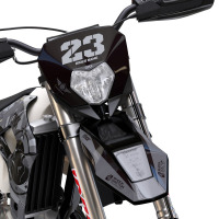 Mx Graphics Kit for Sherco Dirt Bike Army Grey Front