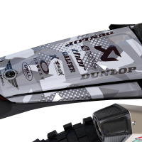 Mx Graphics Kit for Sherco Dirt Bike Army Grey Tail