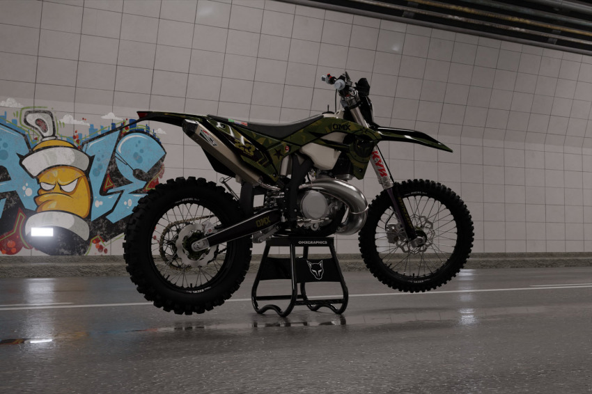 Mx Graphics Kit for Sherco Dirt Bike Army Promo