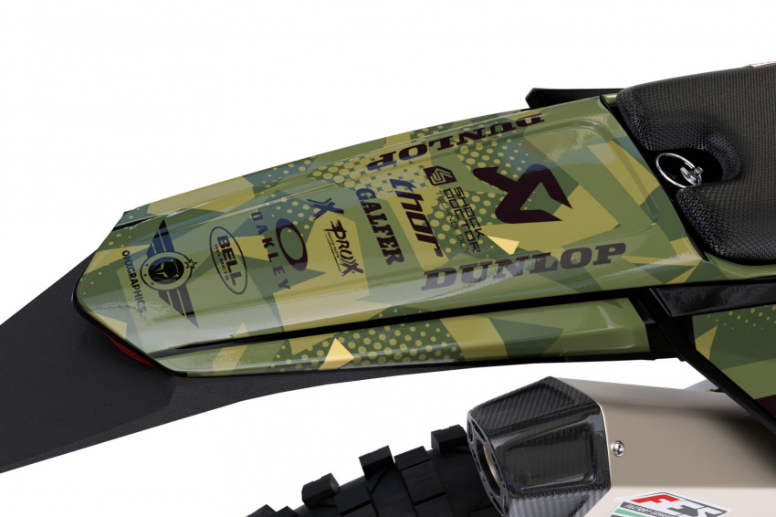 Mx Graphics Kit for Sherco Dirt Bike Army Tail