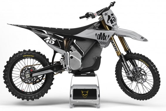 Mx Graphics Kit for Stark Varg Dirt Bike RACE Grey