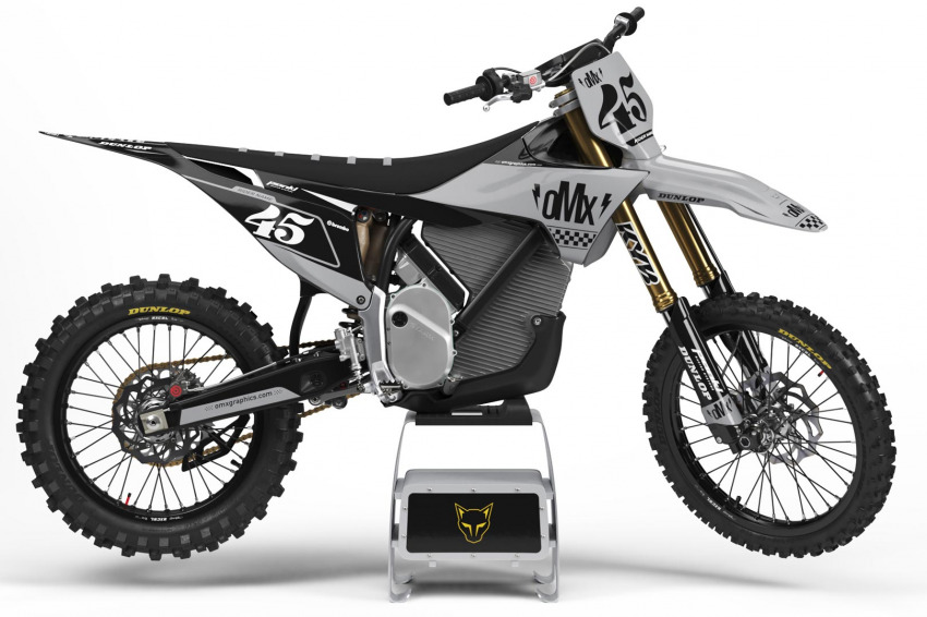 Mx Graphics Kit for Stark Varg Dirt Bike RACE Grey