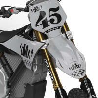 Mx Graphics Kit for Stark Varg Dirt Bike RACE Grey Front