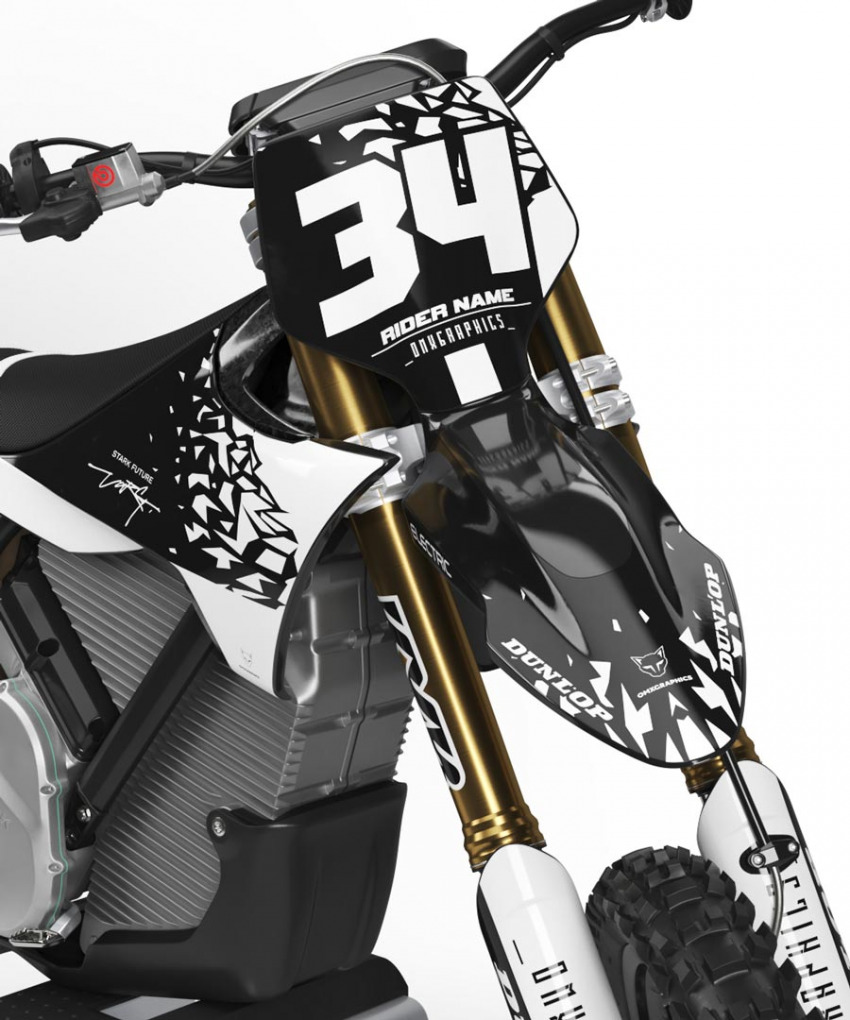 Mx Graphics Kit for Stark Varg Dirt Bike Smash Front