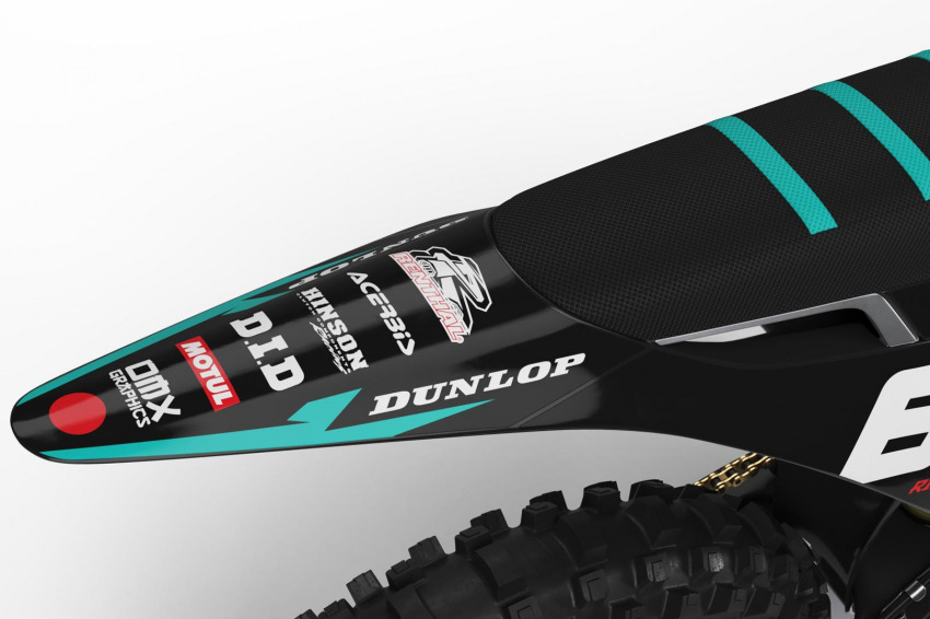 Mx Graphics Kit for Stark Varg Japan Teal Tail