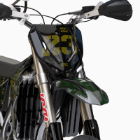 Mx Graphics Kit for TM Racing Dirt Bike Army Front