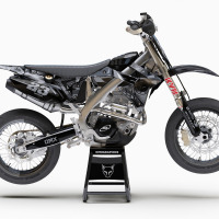 Mx Graphics Kit for TM Racing Dirt Bike Army Grey