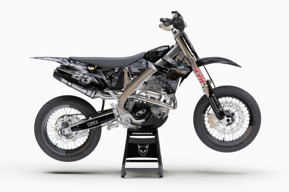 Mx Graphics Kit for TM Racing Dirt Bike Army Grey
