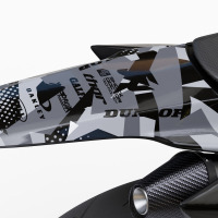 Mx Graphics Kit for TM Racing Dirt Bike Army Grey Tail
