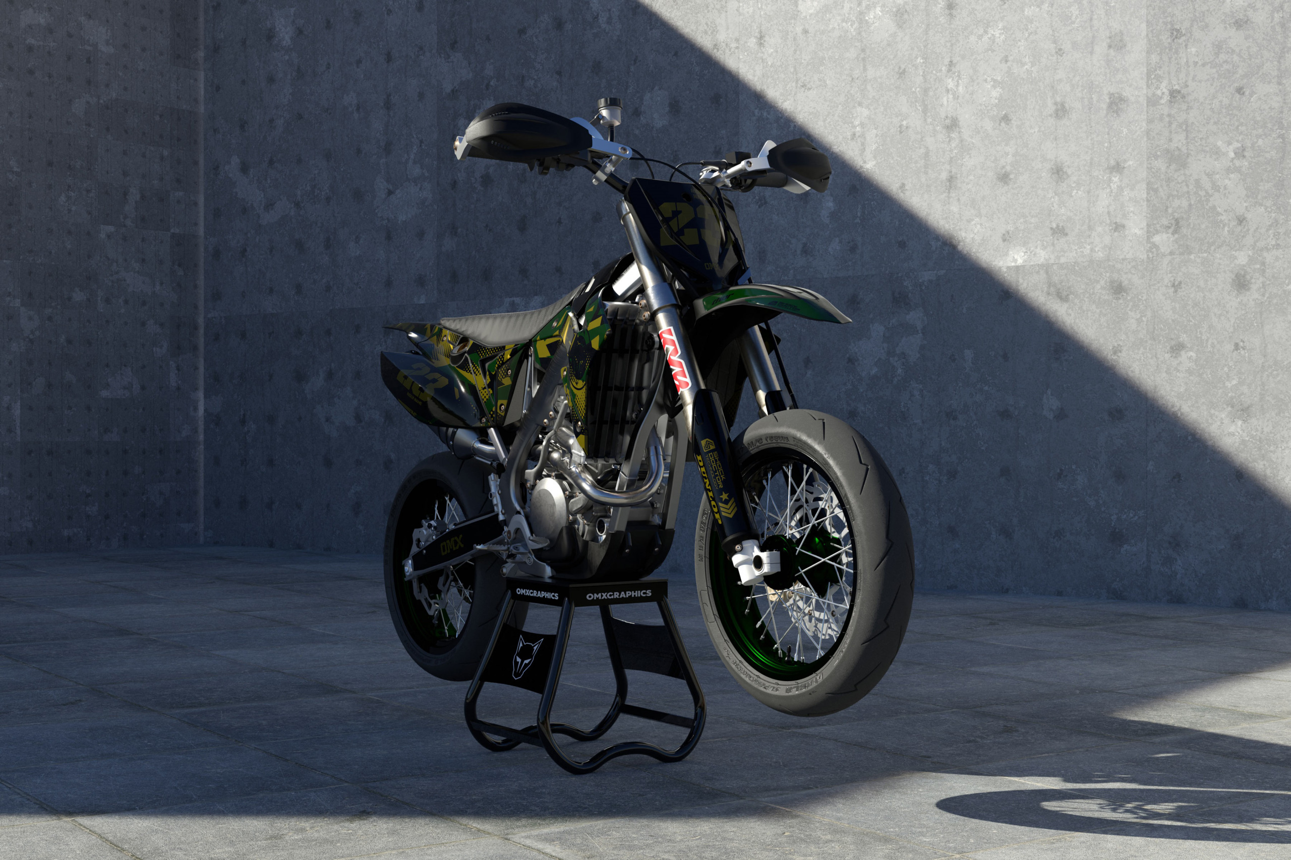 Mx Graphics Kit for TM Racing Dirt Bike Army Promo