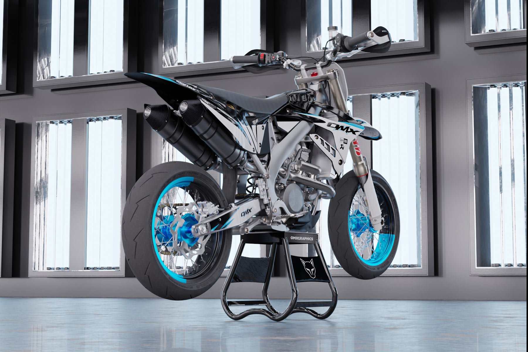 Mx Graphics Kit for TM Racing Dirt Bike Enigma Promo